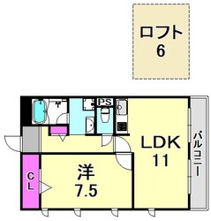 フローラル長洲の物件間取画像